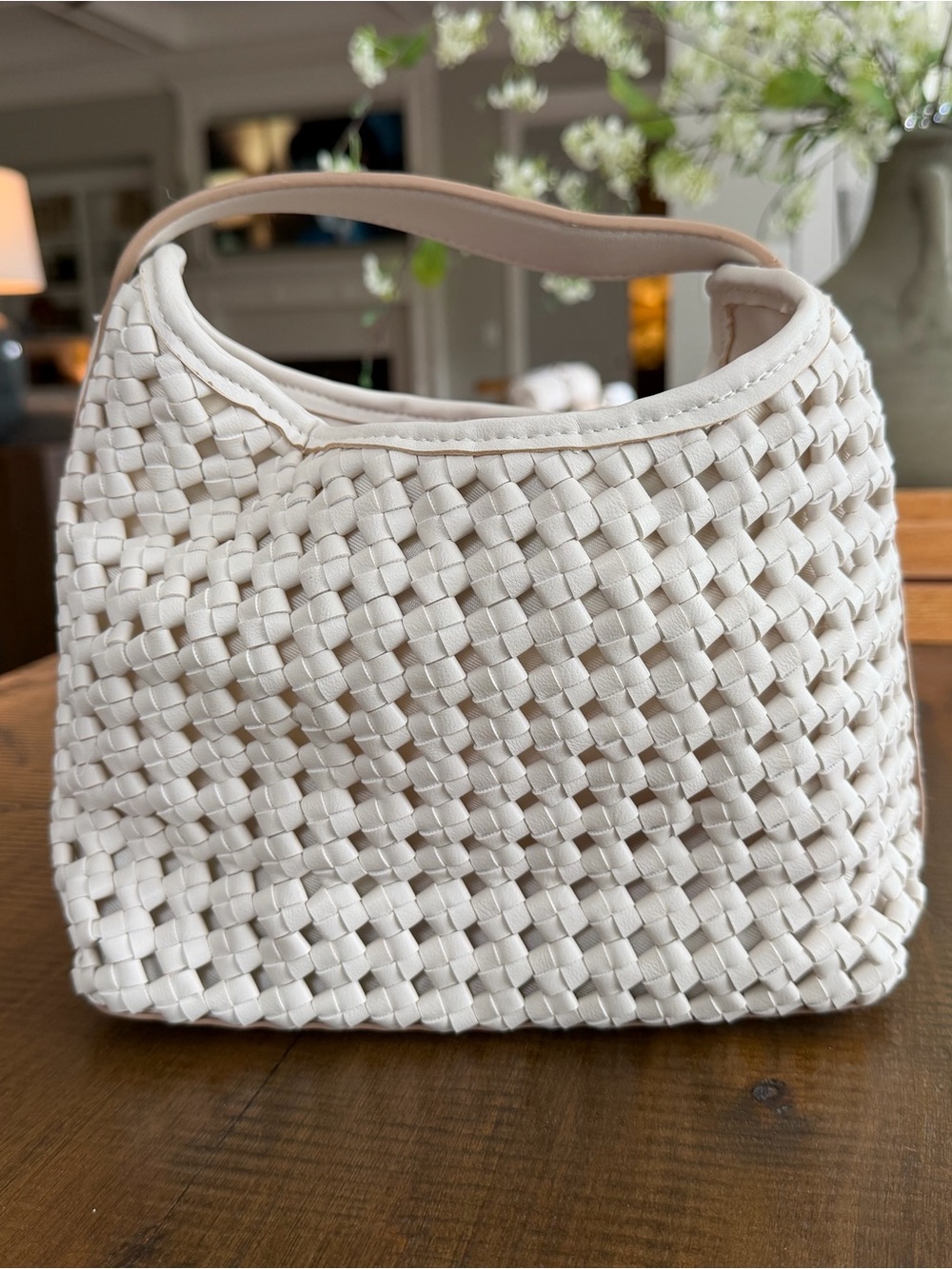 Woven Mini Bag in White
